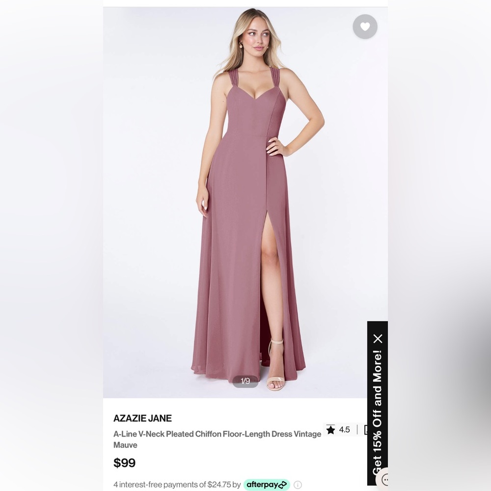 Azazie Jane Vintage Mauve